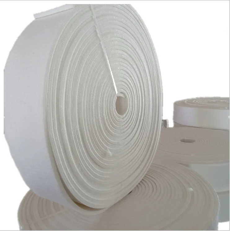 10mm thickness Pure white Industrial felt pad for steel slitting machine felt strips