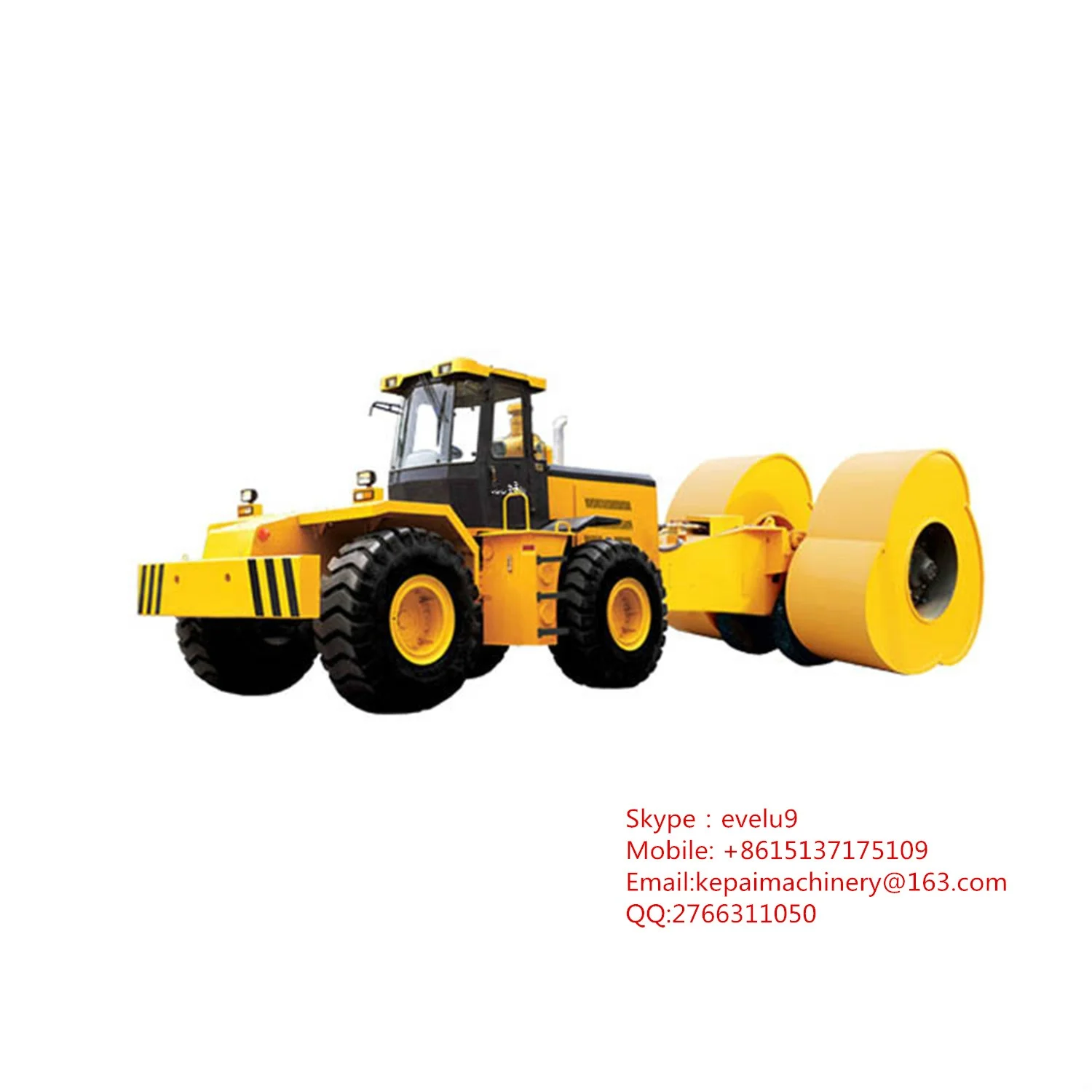 ZHENGZHOU KEPAI 15.3t Impact Compactor 6830 Machine New Double Roller Impact Roller Tamping Rammer Plate Compactor Parts