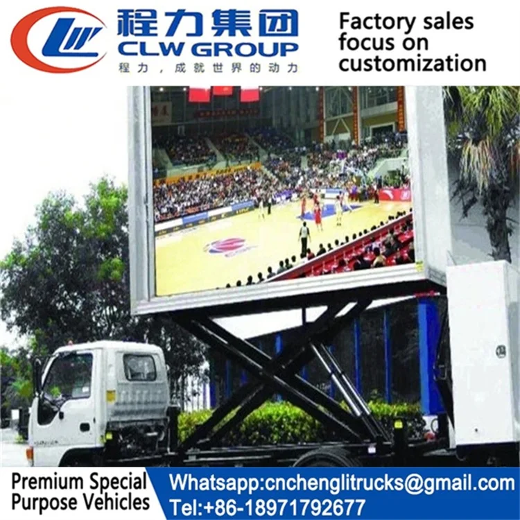 P16 Mobile Advertising Truck Exterior LED Display Led screen mobile advertising trucks for sale
