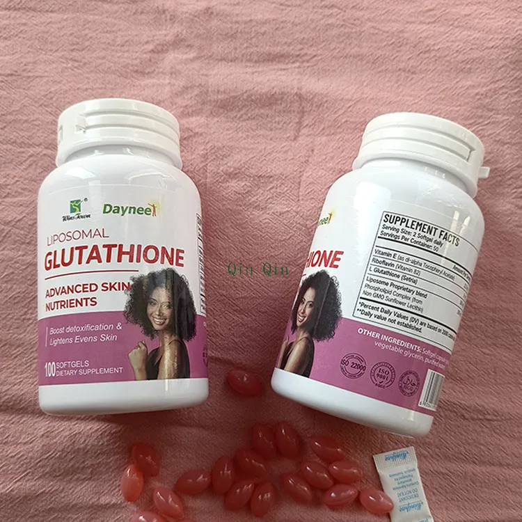 manufacturer glow skin whitening capsules LIPOSOMAL ADVANCED SKIN NUTRIENTS BOOST Lightens skin COLLAGEN GLUTATHIONE softgel