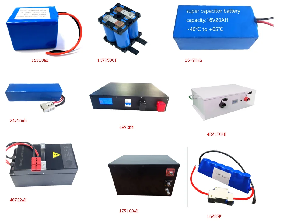 Start system ultra capacitor 3V 12V 16V 48V 400F super capacitor battery for electric Vehicle rechargeable power start system