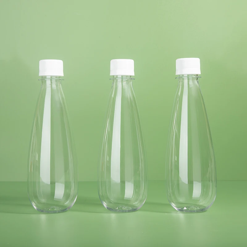 Оптовая продажа пластиковых бутылок с пользовательским логотипом 350 мл ПЭТ прозрачные пластиковые бутылки с минеральной водой и бутылка для напитков