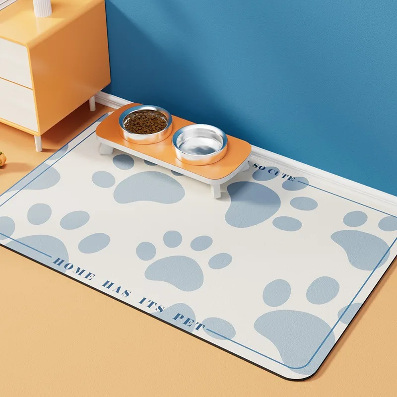 2024 Hot selling pet supplies pet silicone diatom mud anti slip waterproof splash proof feeding mat wholesale
