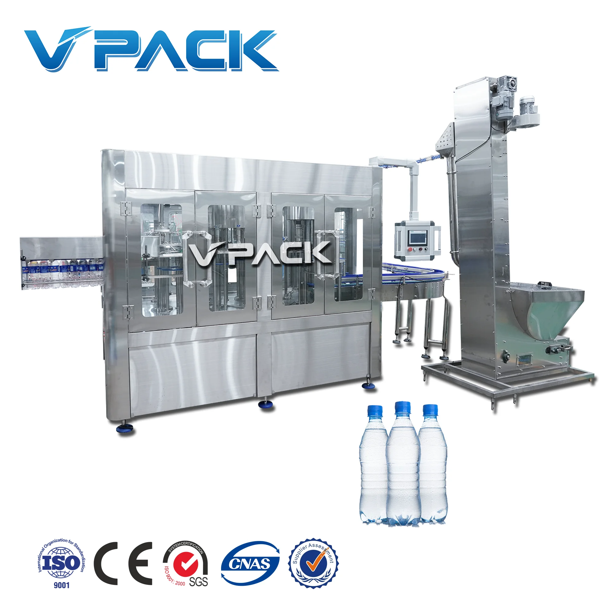 Full Automatic Complete Bottled Drinking Water Production Line 500ml / Mineral Water Filling Machine /zhangjiagang