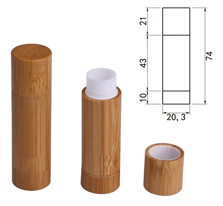 Spot bamboo shell tube 5ml capacity lipstick tube DIY lipstick tube