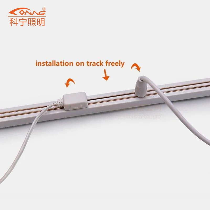Hidden Wooden Shelf Rail Shelf Light Conductive Rail System 12V/24V Power Track Supermarket Metal Shelf 2-Line Guide Rail