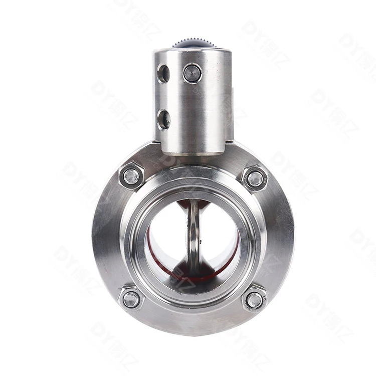 Direct Factory Sale Good Quality Stainless Steel Sanitary Butterfly Valve Quick Install Manual Control Food Grade Tri Clamp