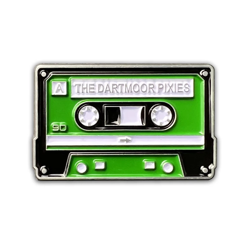 New Design Cartoon Cute Recorder Magnetic tape recorder video accessories brooch enamel lapel pin