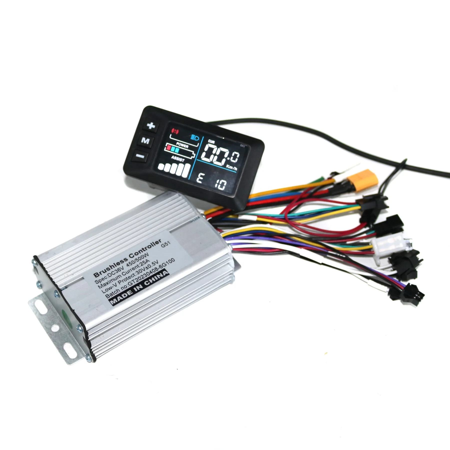 GREENTIME шесть Mosfet 36V/48V/52V/60V 500W 25A blc Электрический контроллер Ccooter и G51 ЖК-дисплей один набор