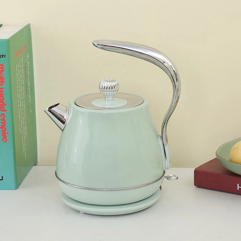 Fashion Design Low Price Stainless Steel Body Colourful Auto Shut Off Boil Dry Protection Ball Shape 1.7 L Electric Water Kettle