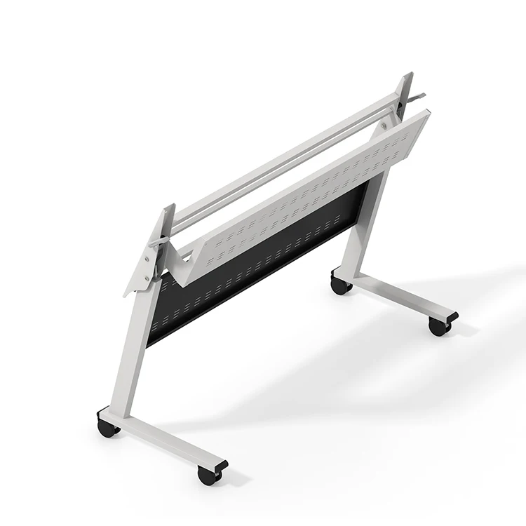 Office Furniture And School Desk Folding Foldable Training Room Table With Wheels Folding Training  Table