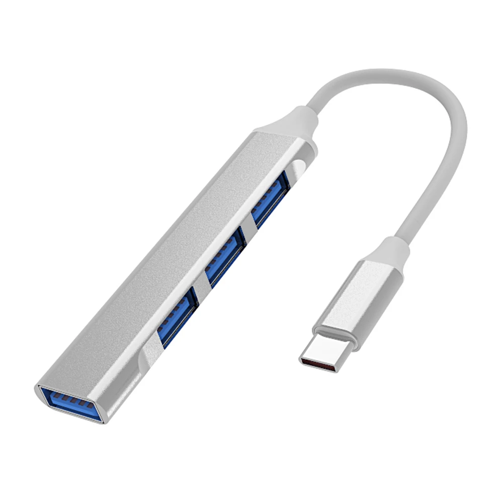 wholesale Macbook usb c docking station usb 3.0 hub adapter usb por hub 4 in 1 type c hubs for Mobile Laptop Adapter