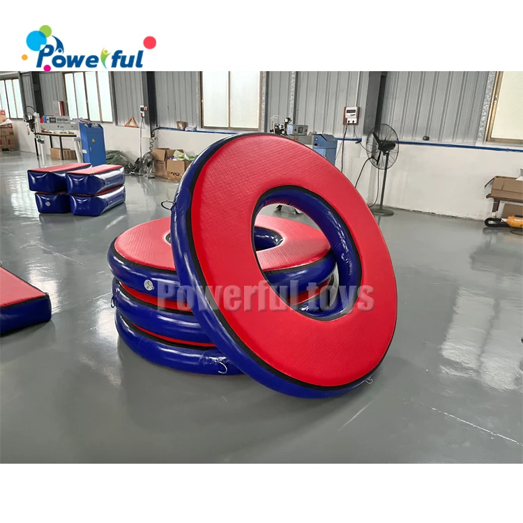 Ninja park inflatable obstacle course block trampoline park ninja warrior obstacles inflatable air bridge