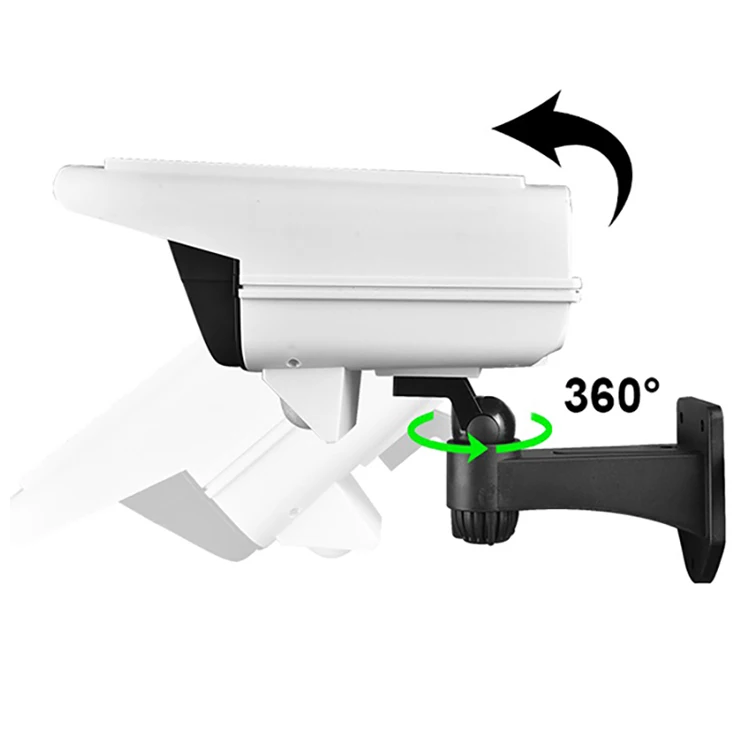 Remote Control Human Body Induction Motion Sensor Street Spotlight Simulation Monitoring Camera LED Solar Light