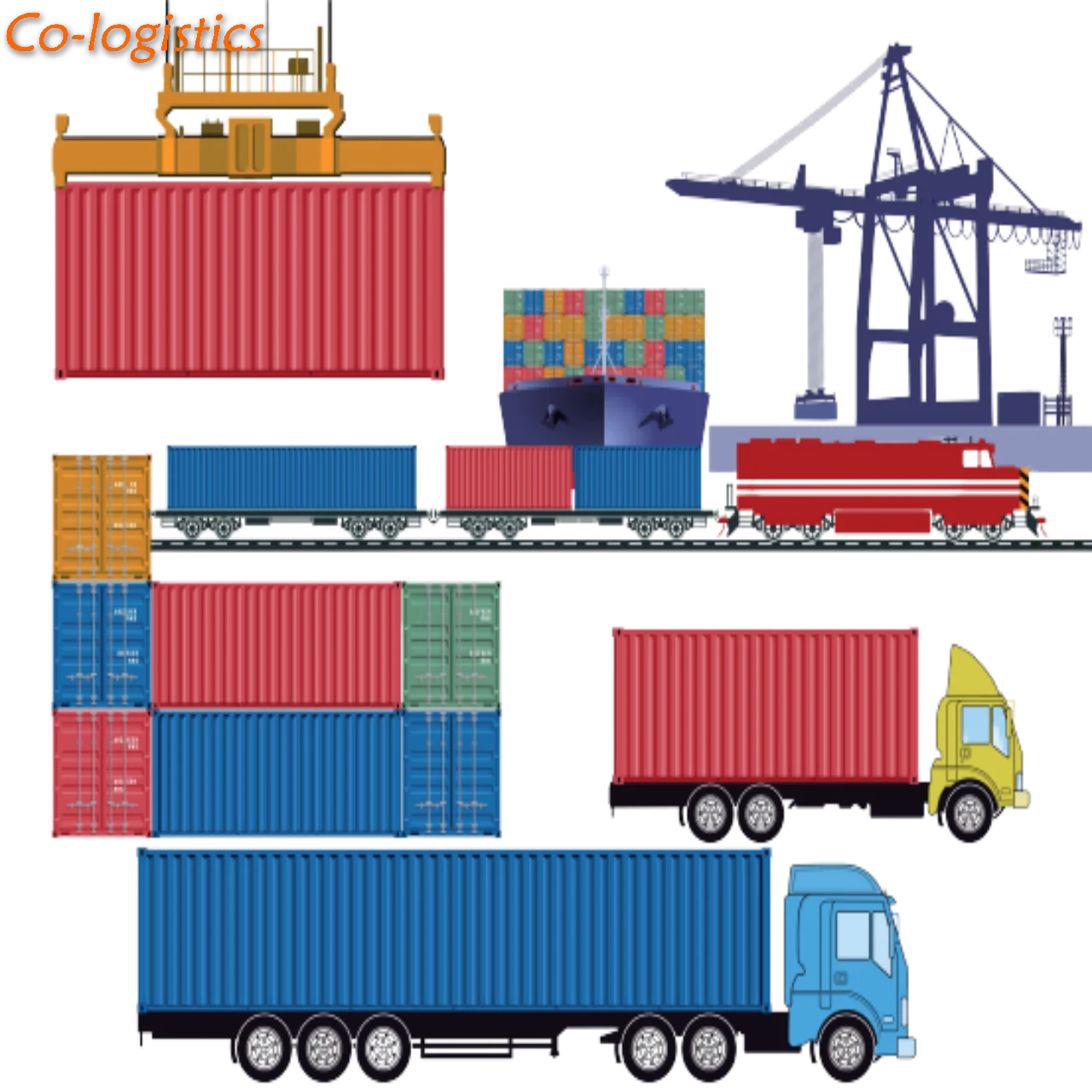 Sea and truck cargo shipping truck delivery freight forwarder from China to USA
