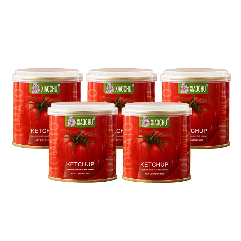 Canned tomato paste export 100% purity tomato sauce in different sizes