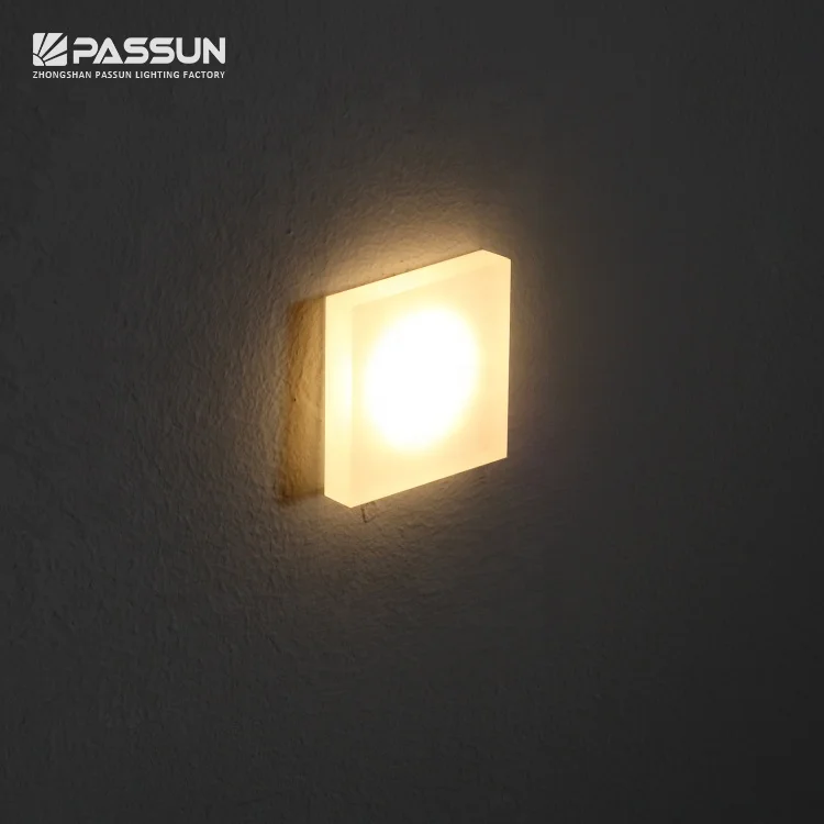PASSUN modern design aluminum indoor recessed wall foot lamp led stair step light