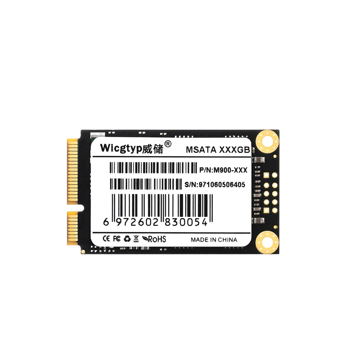 Корпус Wicgtyp 2 ТБ, 512 ГБ в корпус sata 128 ГБ, адаптер 256 ГБ ssd msata