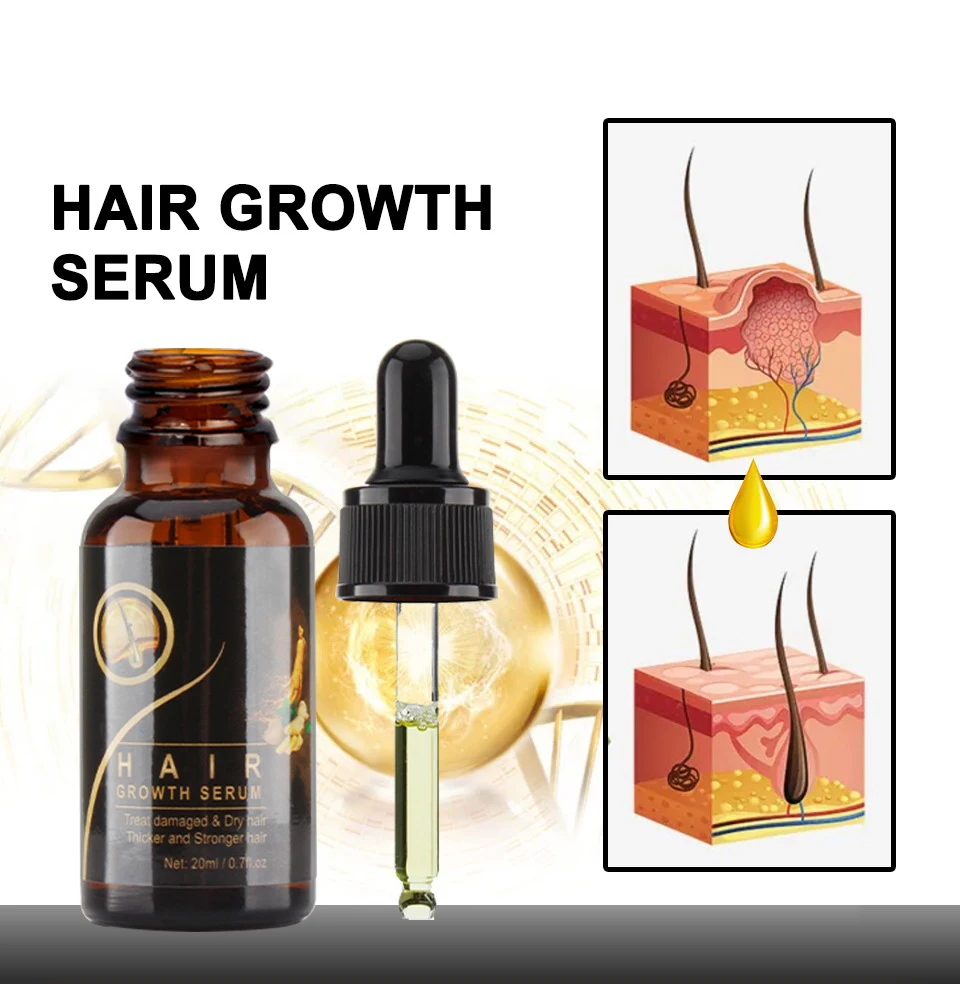 Hair Care Treatment Serum Organic Natural Ginseng Essential Oil Promote Hair Growth Oil For Woman