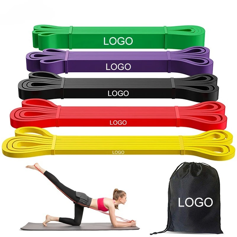 Custom Logo Women Fitness Hip Training 3 Pack Booty Workout Exercise Band Set Non Slip Fabric Resistance Bands