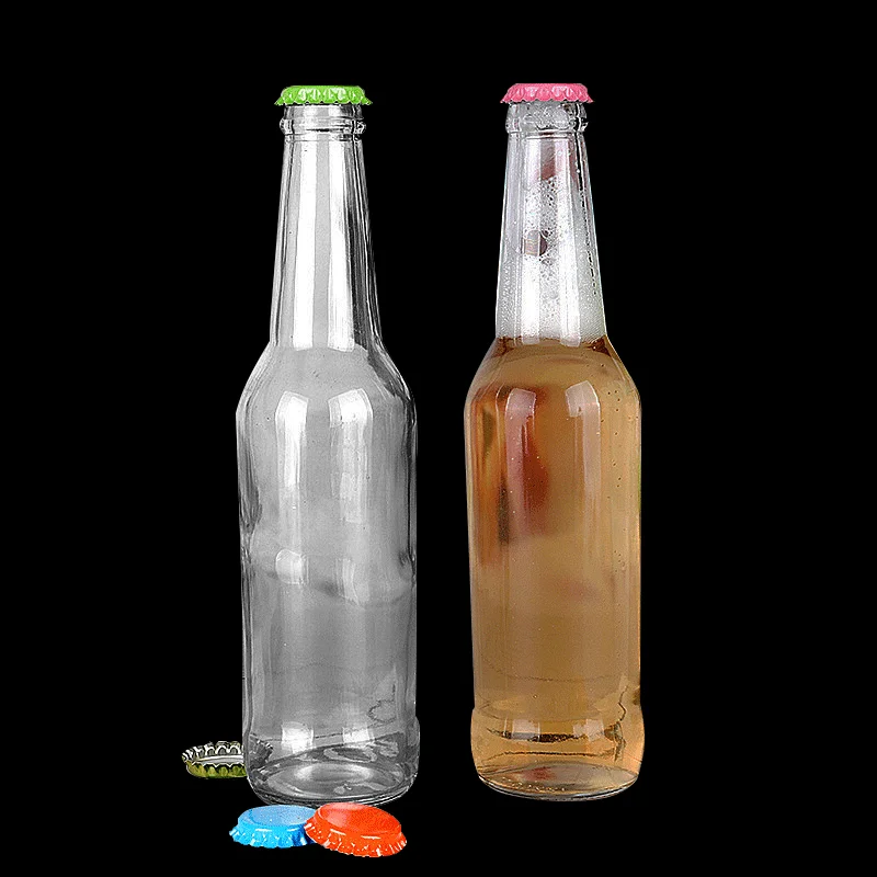 250ml 275ml 330ml 500ml Clear Amber Blue Empty Beer Glass Bottle