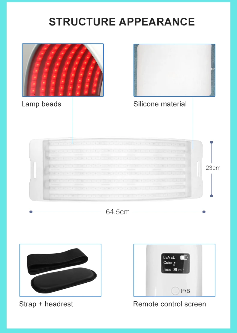 Custom logo new 7 colour Near infrared pdt led red light therapy facial machine