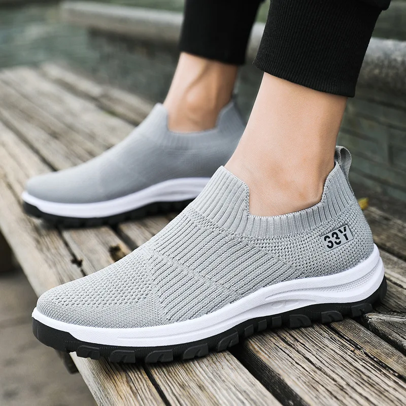 2023 Running Shoes Breathable Outdoor Sport Sneakers Casual Shoes Hard Plastic YUXING Cotton Fabric Solid PVC Air Mesh for Men