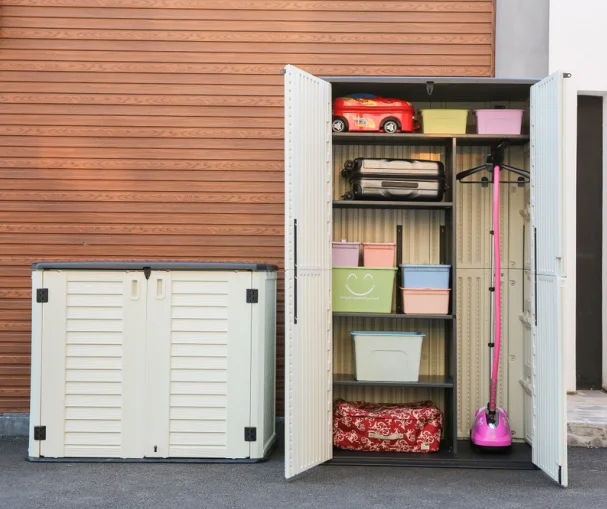 
KINYING outdoor HDPE Plastic Cabinet Home Use Storage Sheds 