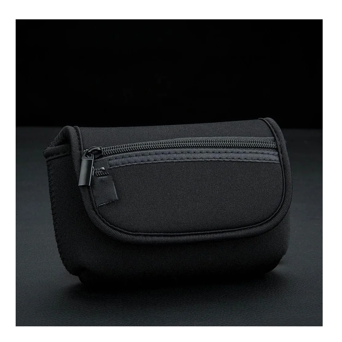 Neoprene Compact usb cable SD card cleaning cloth spare batteries integrated belt loop detachable Hand Strap Camera pouch bag