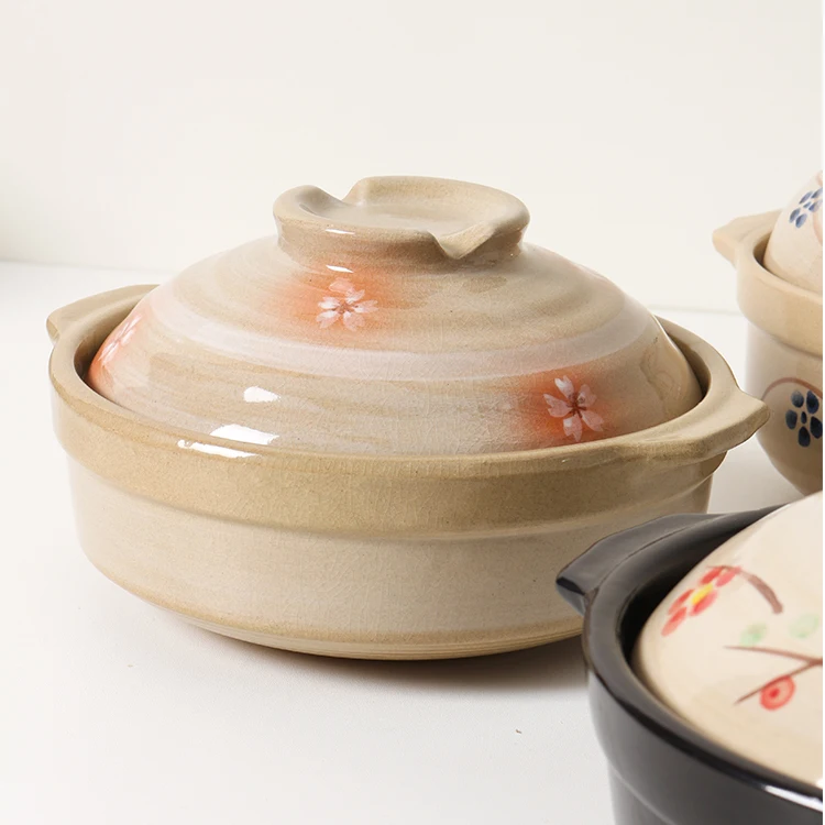 china  supplier ceramic  kitchen hotel restaurant ceramic se hot clay potcasserole set cooking pots with lid