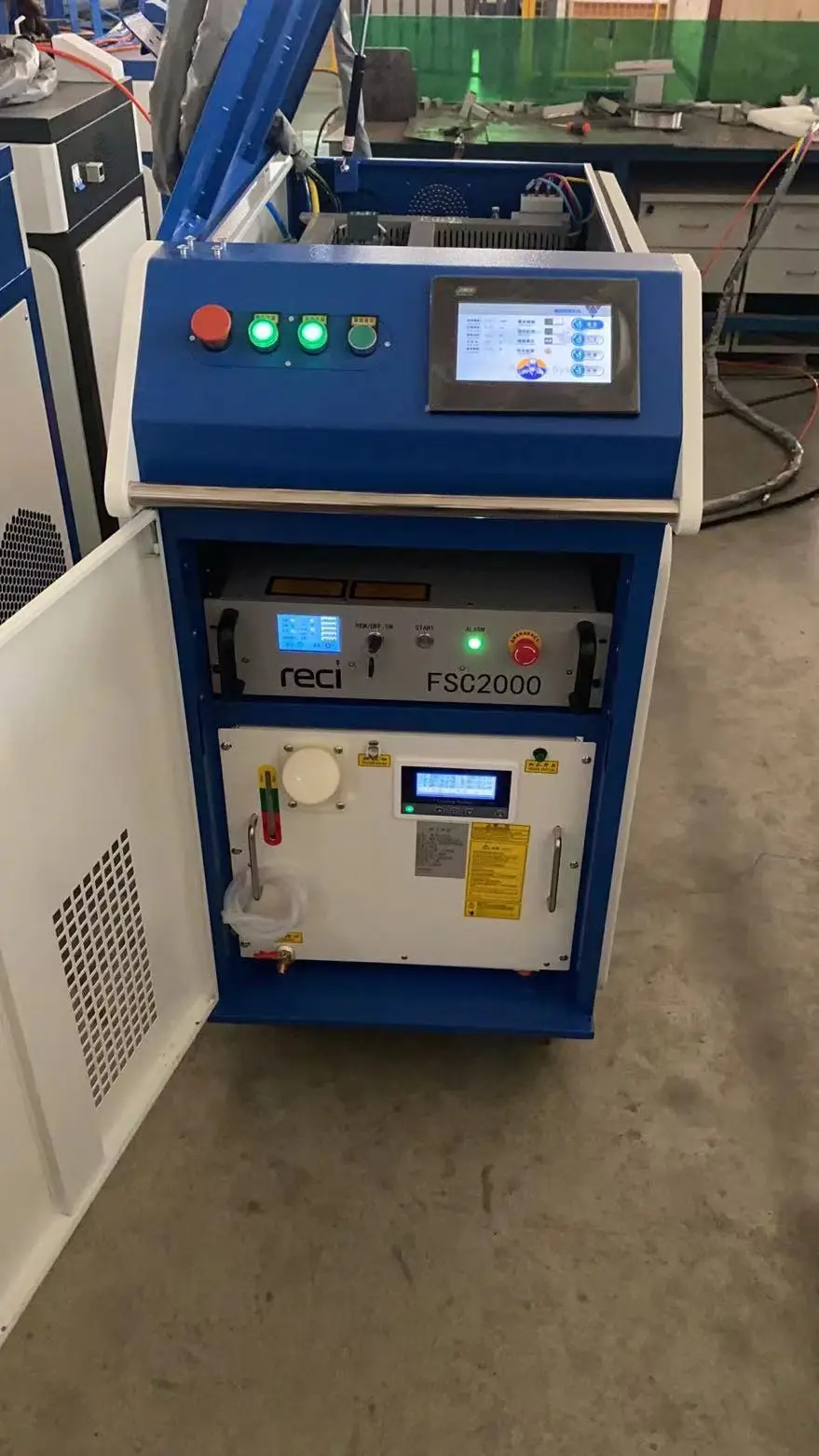 По-настоящему ручной лазерный сканер штрих кода сварочный аппарат COS1500-WP1500W разнородных металлических деталей разной толщины