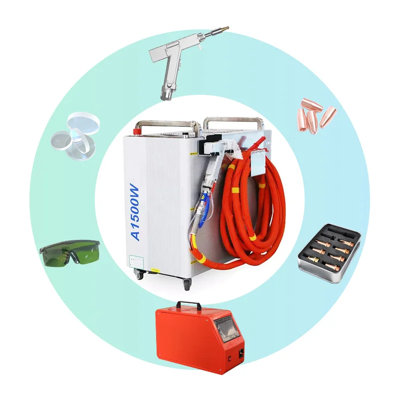 Hot Selling 800W 1500W Handheld Air cooled laser welder Portable fiber laser welding machine for metal stainless steel price