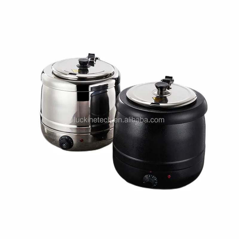Kitchen equipment commercial 10L soup kettle cooker electric hot pot plate catering buffet food warmer buffet soup warmer stove