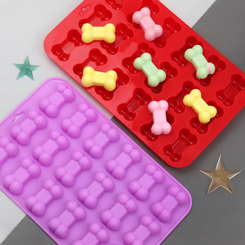 DLC048 Заводская индивидуальная оптовая продажа форма для печенья в форме косточек шоколадная конфет желе выпечки