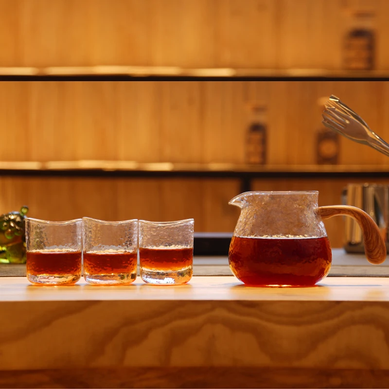 Timemore classic Chuiwen Patterned Server set coffee glass cup