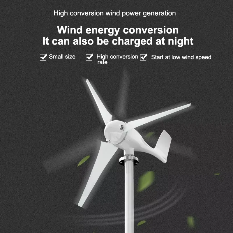 Outdoor Energy Saving Charge Ip65 Hybrid Wind Turbine With Solar Street Light