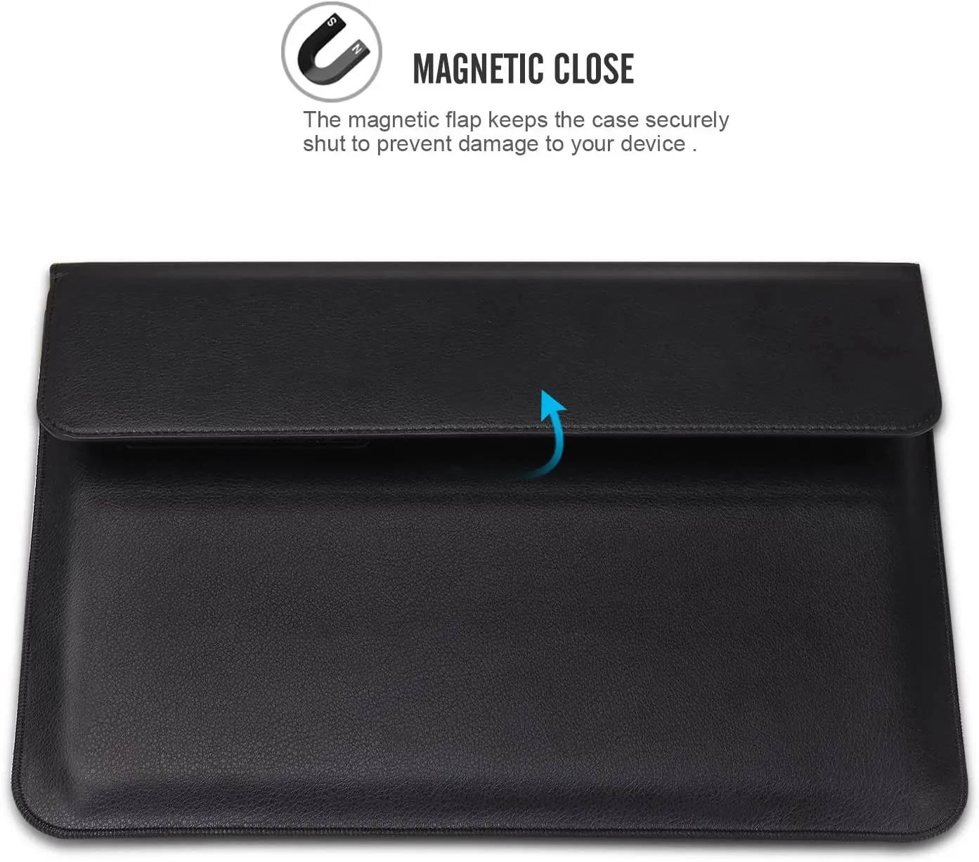 MoKo Laptop Sleeve Case Fits MacBook 12 Inch, Surface 3 10.8, Protective PU Bag with Document Pocket and Built-in Card slot