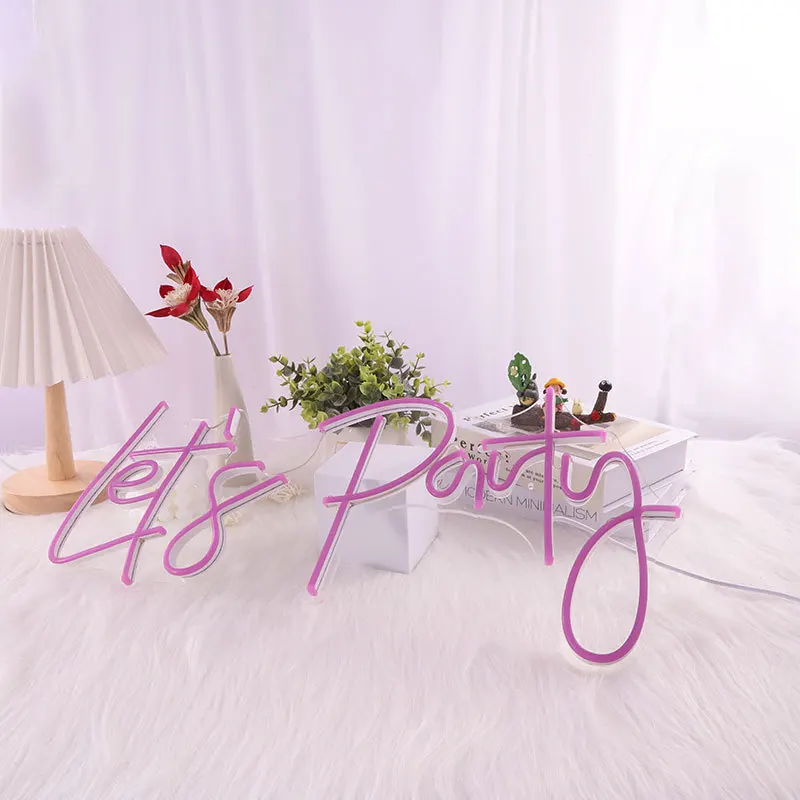 GIGO wholesale Led Advertising Open Neon Sign Custom Flex Diy Neon Light Signs Custom Neon Sign For Wedding Bar Party Decoration