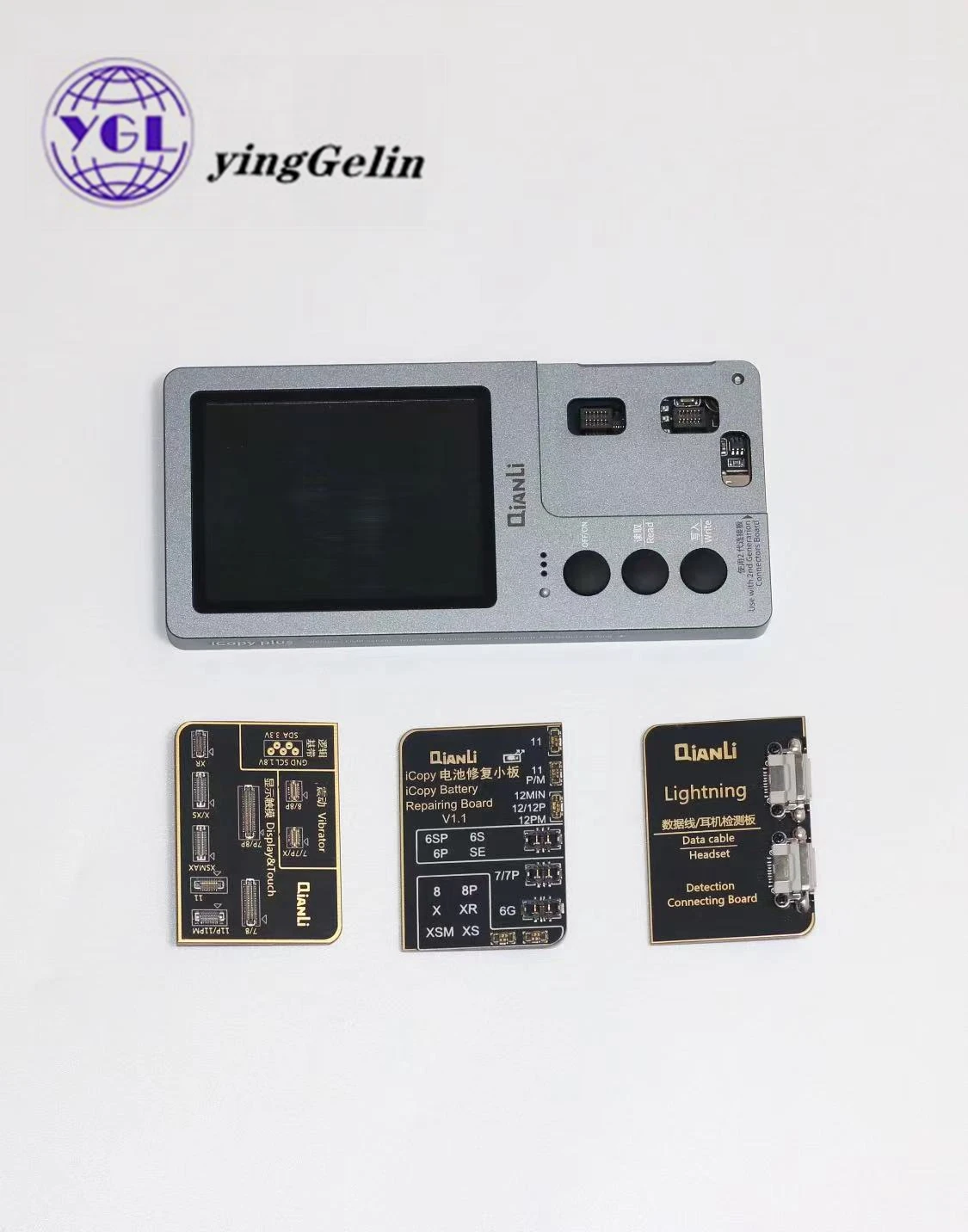 Qianli iCopy Plus 2.2 with Battery Testing Board programmer 7 8 8P X XR XS XSMAX 11 ProMax LCD Vibrator Transfer EEPROM