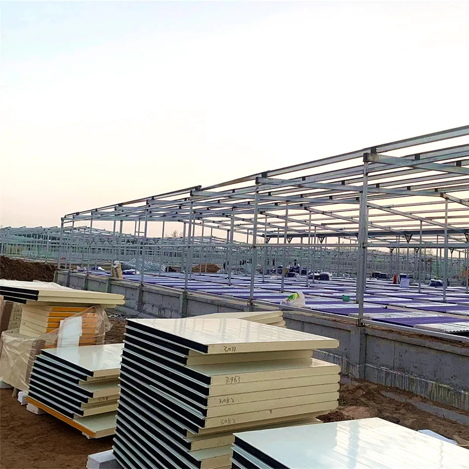 Industrial Building Metal Modern any RAL Color Construction Materials CAM Lock PU / PUR / PIR Foam Sandwich Panel