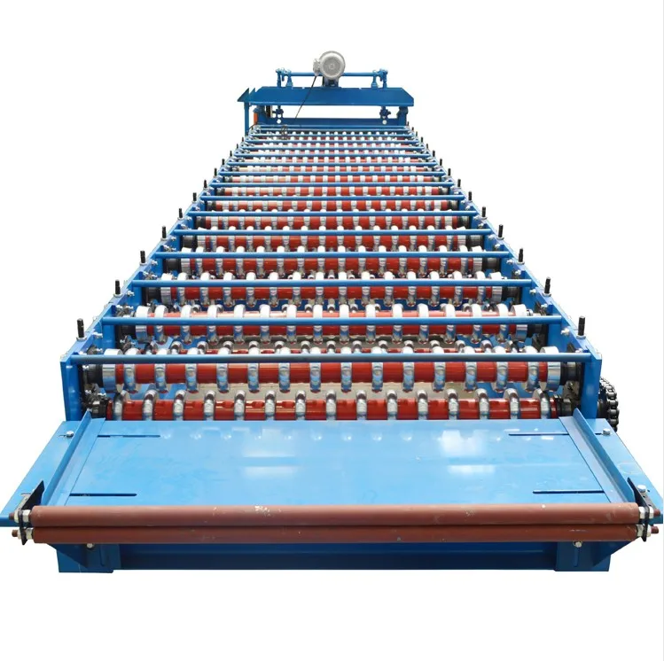 Corrugated and trapezoid roof wall sheet making machine aluminium zinc roofing tile roll forming machine