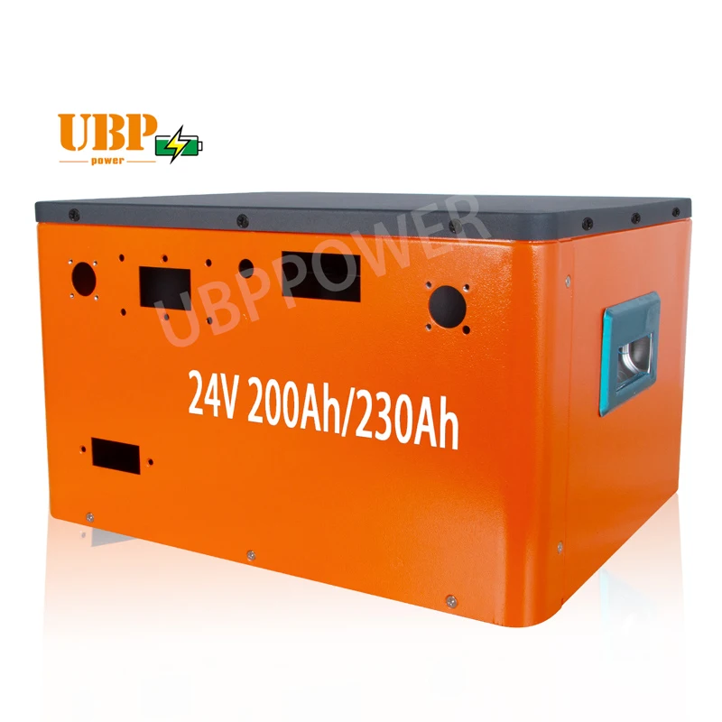 Новая индивидуальная батарея ubpower для ЕС 200Ah 230Ah Lifepo4JK BMS LCD 24 V Lifpo литиевая аккумуляторная коробка Diy