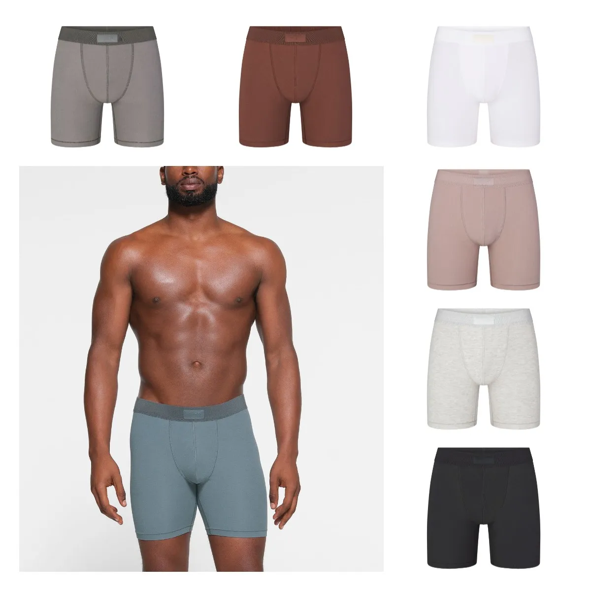 Garment Custom Luxurious Brand Quality Soft Elastane Cotton Modal Spandex Mens Boxer Brief