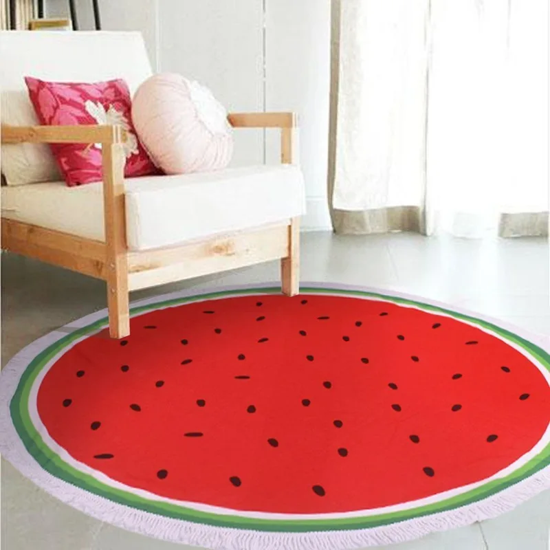 cheap detailing flag embossed watermelon beach towel no sand floor towel mat