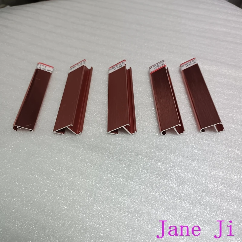 Brushed Coral Red Anodized Aluminum Picture Photo Frame Profiles