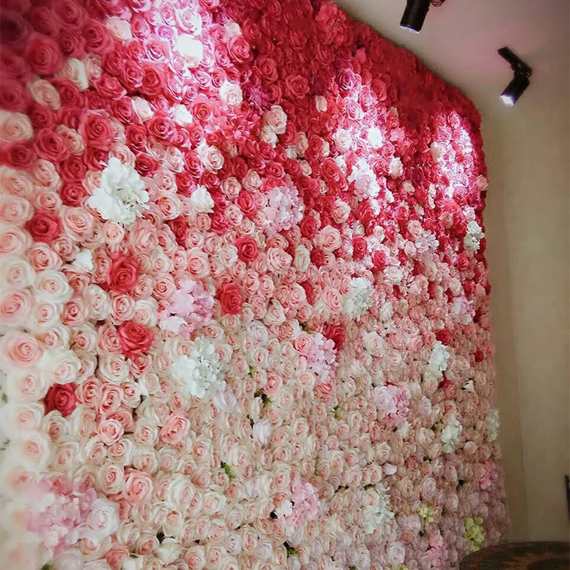 
Artificial Flower Arrangement Wedding Interior Decoration Artificial Flower Wall Wholesale 
