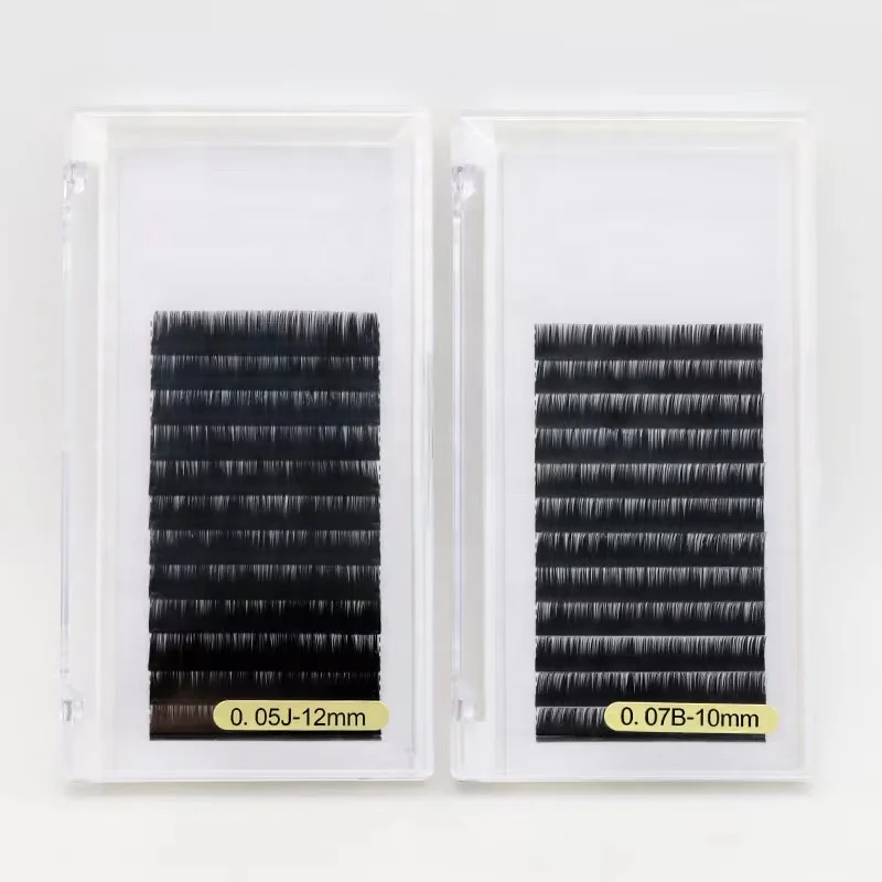 Wholesale Price J B C D Dd M L Korean Pbt Fiber Silk Eyelashes Extension