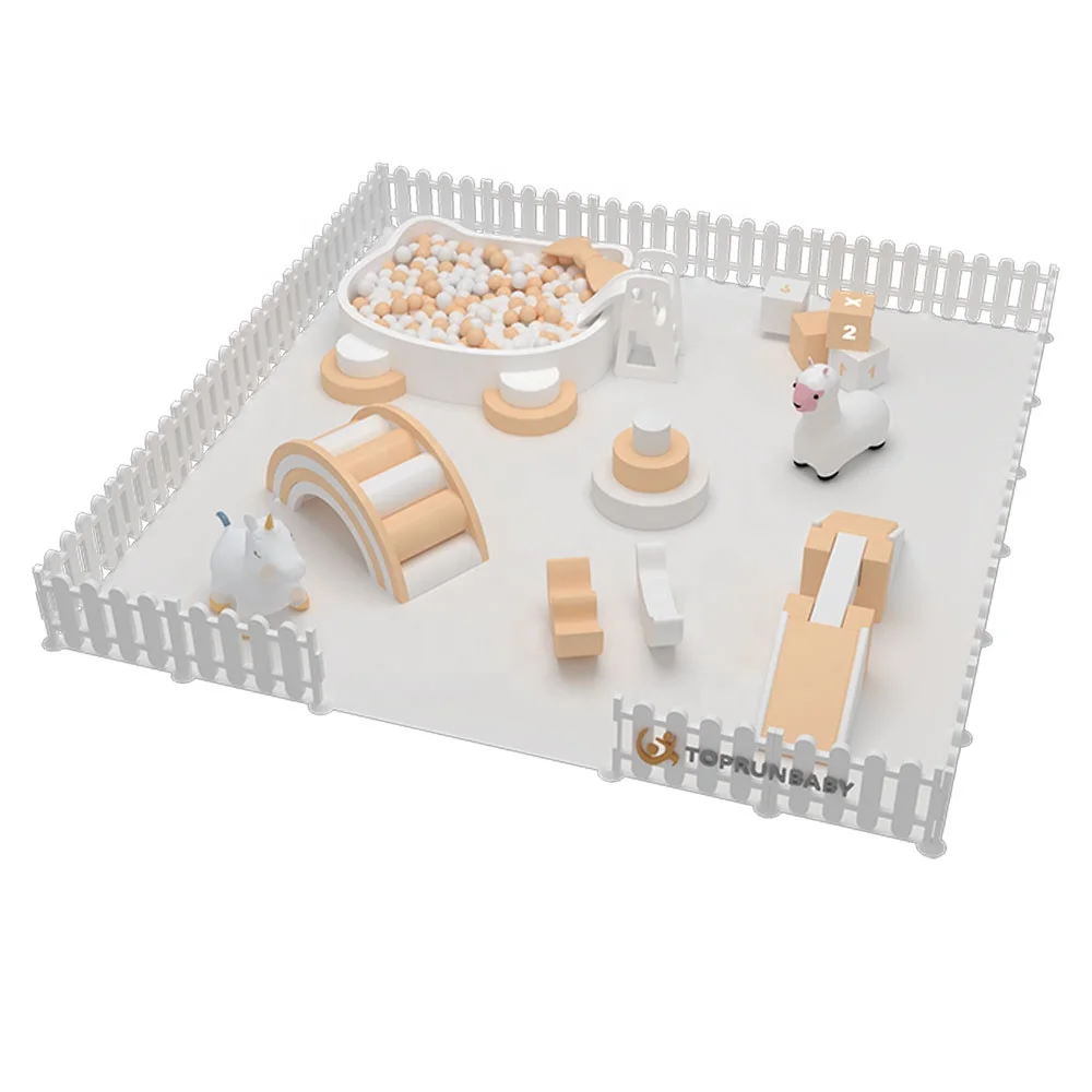 Hot sale indoor foam slide ball pool kids soft play sets area indoor soft white kids climbing soft play set foam cars rocker