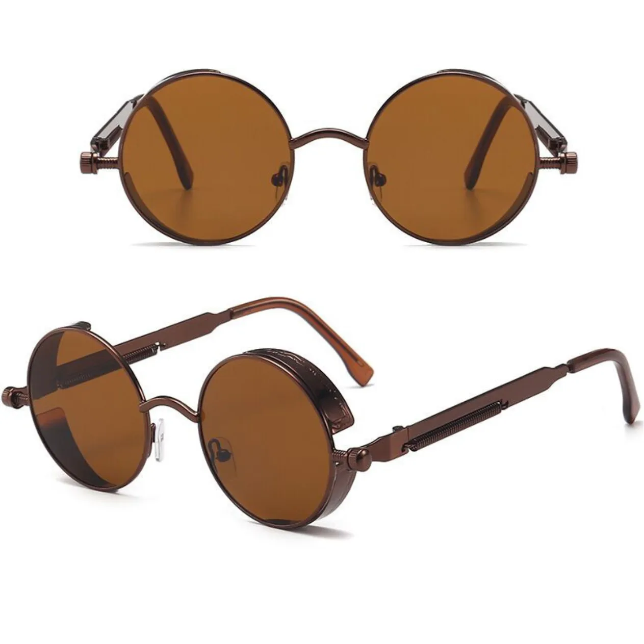 2021 New Trend Personalized Fashion Steam Punk Shades UV400 Sunglasses Custom Logo Wholesale