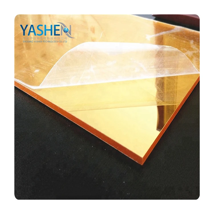 Laser cutting black mirror acrylic sheet gold acrylic sheet for sale